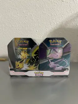 Pokemon Trading Card Game: Jolteon and Espeon Tin Bundle sealed 820650855658 - Image 2