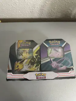Pokemon Trading Card Game: Jolteon and Espeon Tin Bundle sealed 820650855658 - Image 3