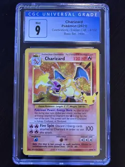 CGC 9 Mint - Pokemon Base Set Celebrations - Classic Coll. Charizard 4/102 Holo - Image 1