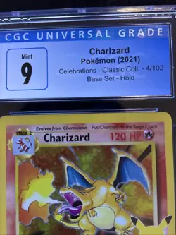 CGC 9 Mint - Pokemon Base Set Celebrations - Classic Coll. Charizard 4/102 Holo - Image 3