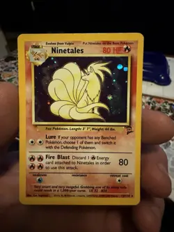 Ninetales 013/130 Holo Rare Base Set 2 Pokemon TCG HP - Image 1