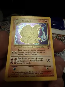 Ninetales 013/130 Holo Rare Base Set 2 Pokemon TCG HP - Image 2