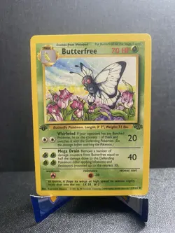 Butterfree First Edition 33/64 Jungle Set Vintage Pokemon Card - Image 1