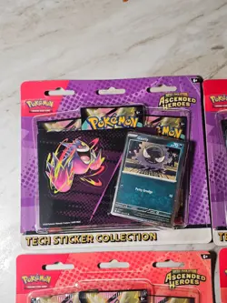 4 Pokemon Ascended Heroes Tech Sticker Collection Lot of Four - Image 2