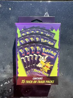 Pokemon 2025 Trick or Trade Booster Packs Halloween 15 Packs Sealed - Image 1