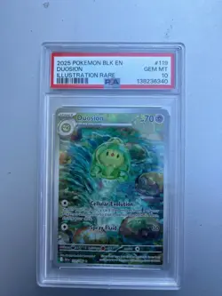 2025 Pokemon SV: BLK EN-Black Bolt #119/086 Duosion PSA 10 - Image 1
