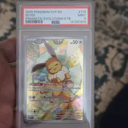 Pokemon Eevee 173 Sv: Scarlet & Violet Promo Holo Prismatic Evolutions PSA 9 - Image 1