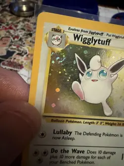 Pokemon TCG Wigglytuff Base Set 2 Holo Unlimited Rare With SWIRL! - Image 3