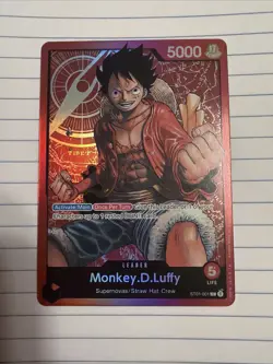 Monkey.D.Luffy Leader Foil Errata - One Piece TCG - ST01-001 - English - Image 1