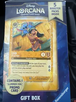 Disney Lorcana Lilo & Stitch Gift Box 5 Booster Packs Promo Ravensburger - Image 4