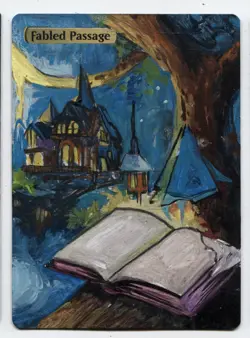 Fabled Passage Altered Art Mtg Hand Painted Card Commander - Image 1