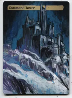 Command Tower Altered Art Mtg Hand Painted Card Commander - Image 1