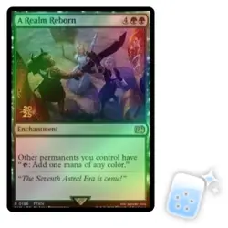 FOIL A REALM REBORN (FINAL FANTASY PRERELEASE) Final Fantasy FIN Magic MTG CARD - Image 1