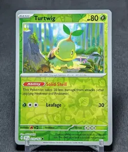 Turtwig Common Reverse Holo Grass Temporal Forces Pokemon TCG Card 010/162 - Image 1