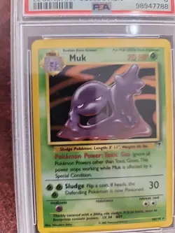 Muk Legendary Collection Holo Pokemon Card WOTC NM Mint PSA 8 - Image 3