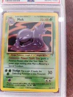 Muk Legendary Collection Holo Pokemon Card WOTC NM Mint PSA 8 - Image 4