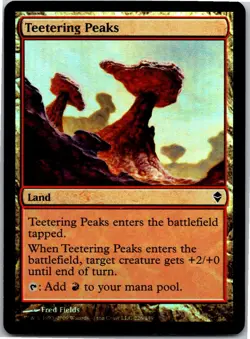 Magic the Gathering Teetering Peaks Zendikar Foil x1 MTG Free Shipping! - Image 1