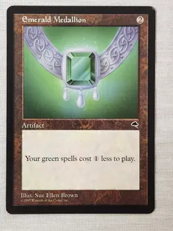 NM Emerald Medallion Tempest Mtg Magic the Gathering - Image 1