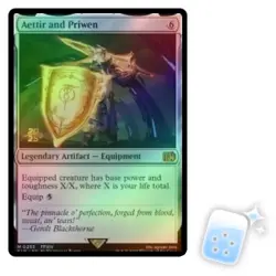 FOIL AETTIR AND PRIWEN (FINAL FANTASY PRERELEASE) Final Fantasy FIN Magic MTG - Image 1