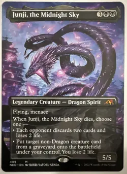 Junji, the Midnight Sky (Borderless) Kamigawa: Neon Dynasty regular - Image 1
