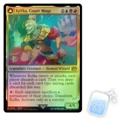 FOIL KEFKA, COURT MAGE (FINAL FANTASY PRERELEASE) Final Fantasy FIN Magic MTG - Image 1