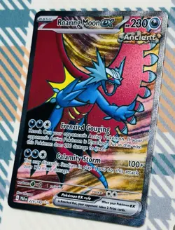 Roaring Moon Ex Full Art Pokemon Paradox Rift #229/182 Near Mint Fast Shipping - Image 1
