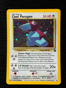 Pokemon TCG Cool Porygon Black Star Promo Holo Foil Near Mint NM - Image 1