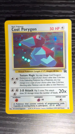 Pokemon TCG Cool Porygon Black Star Promo Holo Foil Near Mint NM - Image 2