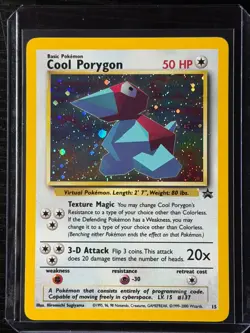 Pokemon TCG Cool Porygon Black Star Promo Holo Foil Near Mint NM - Image 4