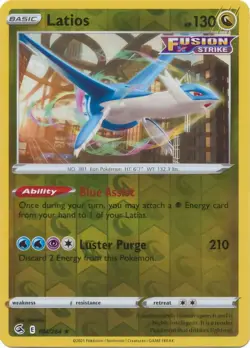 Latios 194/264 Reverse Holo Fusion Strike Rare Pokemon TCG NM - Image 1