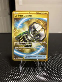 Pokemon TCG Counter Catcher Paradox Rift 264/182 Gold Hyper Rare Holo - Image 1