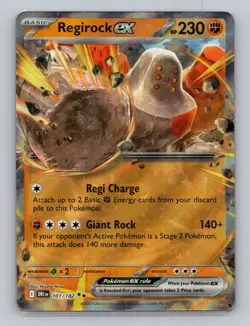 Regirock EX 101/182 Double Rare Destined Rivals DRI Pokemon Scarlet & Violet - Image 1