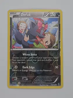 Pokemon TCG Zorua 90/162 XY BREAKthrough Reverse Holo Common LP - Image 1