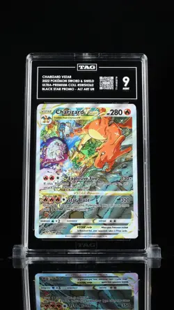 TAG 9 Charizard VSTAR 2022 Pokemon Sword & Shield #SWSH262 Black Star Promo - Image 1
