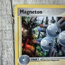 Pokemon Magneton Holo Stamped 48/113 Ex Delta Species Damaged RARE Vintage - Image 3