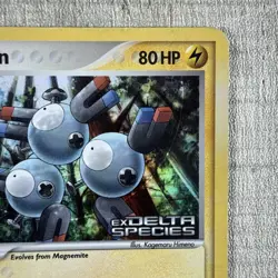 Pokemon Magneton Holo Stamped 48/113 Ex Delta Species Damaged RARE Vintage - Image 4