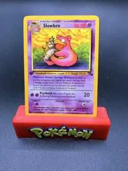 1st Edition Slowbro 43/62 Fossil Uncommon Non-Holo Pokemon TCG Near Mint/LP - Image 1