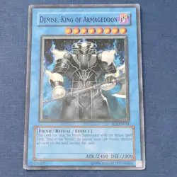 Yu-Gi-Oh! Demise, King of Armageddon SOI-EN035 Mod/Light Played *FREE SHIPPING* - Image 1