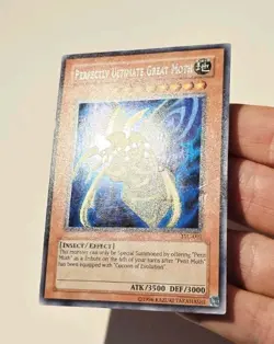 Yugioh Perfectly Ultimate Great Moth TSC-001 Promo Prismatic Secret Rare LP - Image 4