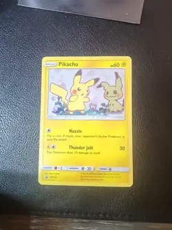 Pokemon 2019 Pikachu SM162 Sun & Moon Black Star Promo Holo Card MP - Image 1
