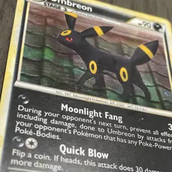 POKEMON UMBREON #10/90 - HOLO RARE - UNDAUNTED - 90HP TCG CARD - Image 2