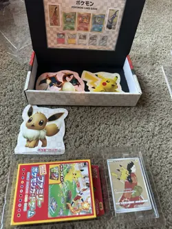 Pokemon Stamp Box Card Game Japan Post Limited Beauty Back Moon Full Set W/ Case - Image 5