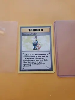 Pokemon Trader 106/130 Base Set 2 Non-Holo Rare Pokemon Trainer Card Near Mint - Image 1