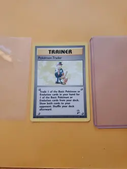 Pokemon Trader 106/130 Base Set 2 Non-Holo Rare Pokemon Trainer Card Near Mint - Image 2