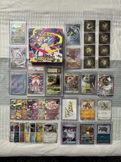 Pokemon Card Collection Lot PSA 10 Deoxys VMAX GG45 + Booster Box, Singles,Promo - Image 1