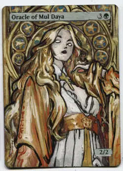 Oracle of Mul Daya Altered Art Mtg Hand Painted Card Commander - Image 1