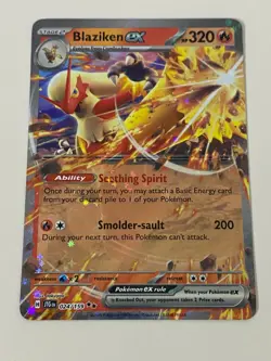Pokemon - Blaziken ex 024/159 - Double Rare Journey Together NM Plus Free Card B - Image 1