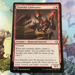 Flamekin Gildweaver Light Play, English Magic the Gathering MTG Lorwyn Eclipsed - Image 1