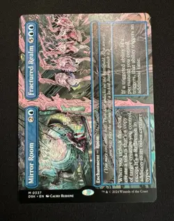 x1 Mirror Room // Fractured Realm - Borderless M MTG Duskmourn: House of Horror - Image 1