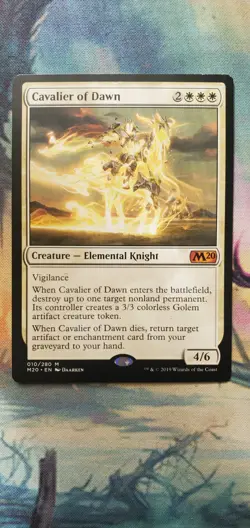 MTG Cavalier of Dawn - Core 2020 (LP) - Image 1